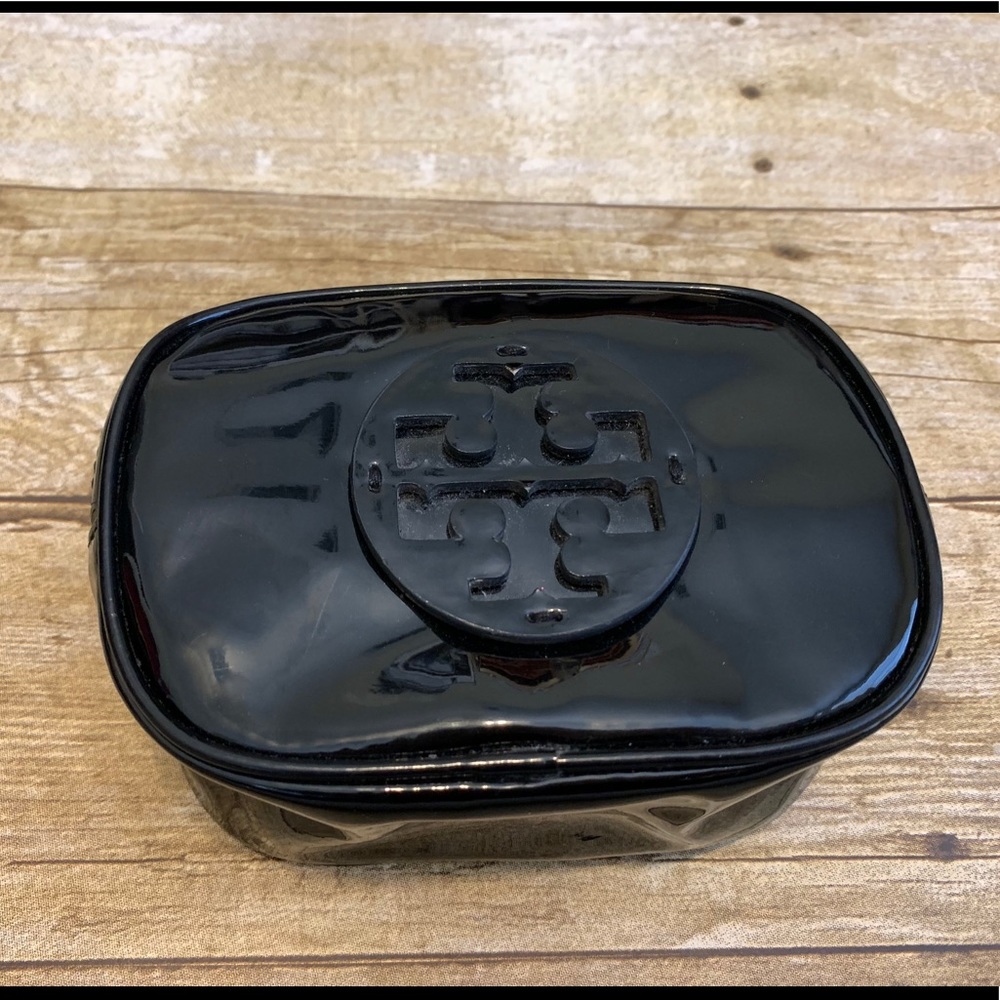 Black Tory Burch Cosmetic Pouch